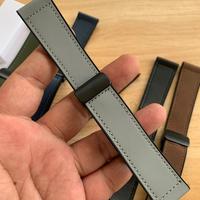 Gambar Strap tali jam tangan rubber silicon kombinasi lether new model buckle - hijau army, lug 22mm dari Bergaya online undefined 5 Tokopedia