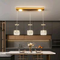 Gambar Lampu gantung hias kristal mewah dekorasi ruang meja makan 5in1 - 5 KEPALA dari LAMPU MODERN undefined 2 Tokopedia