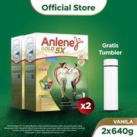 Gambar Susu Anlene Gold 5X Susu Bubuk Dewasa Vanila 2 X 640G Free Gift High - Tumbler dari Milkshoop undefined 3 Tokopedia