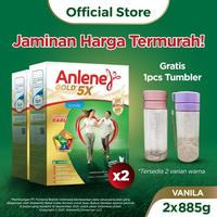 Gambar Susu Anlene Gold 5X Susu Bubuk Vanila 2 X 885G Free Gift Best Seller - Tumbler dari Milkshoop undefined 1 Tokopedia