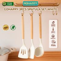Gambar Spatula Set Silikon isi 3 IN 1 GOHAPPY SUTIL/SODET SILICONE dari Gohappy Store undefined 3 Tokopedia