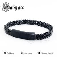 Gambar Gelang Pria Titanium Hitam Anti Karat Asli Original Saby dari Saby Acc undefined 2 Tokopedia