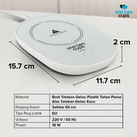 Gambar Tatakan Pemanas Elektrik Gelas Heat warmer Pad dari Viv Coffee undefined 2 Tokopedia
