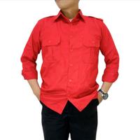 Gambar Kemeja Kerja lapangan /kemeja PDL PDH lengan panjang polos - Biru Navy, S dari theregarstore undefined 2 Tokopedia