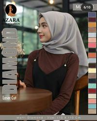 Gambar Jilbab / Hijab Segi Empat Diamond Crepe Lc Azara - Putih dari Kota.Aksesoris undefined 5 Tokopedia