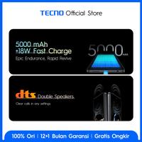 Gambar TECNO SPARK 20 NFC – 8/256GB, Stereo Dual Speaker, Dynamic Port 6,6” H - Gravity Black dari TECNO Indonesia Shop undefined 3 Tokopedia