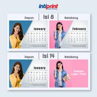Gambar Custom Kalender Meja Duduk / Custom Calender Tahunan - 21 x 15 cm, Isi 8 Lembar dari Inti Print undefined 2 Tokopedia