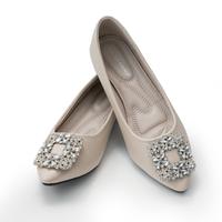 Gambar Gio Saverino Sepatu Wanita Flat Shoes Mewah - Cream, 37 dari Gio Saverino Mall undefined 3 Tokopedia
