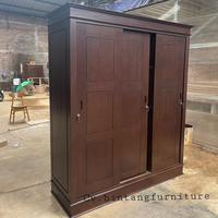 Gambar Lemari 3 pintu sliding kayu jati dari CV.Bintang furniture Jepara undefined 1 Tokopedia