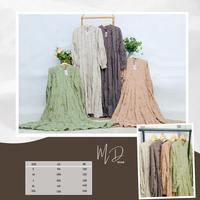Gambar AZMIA DRESS Crinkle Bordir - Cream, S dari MD Hijab Official undefined 1 Tokopedia
