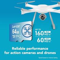 Gambar Lexar FLY Micro SDXC UHS I V30 A2 4K 160MBps - 64GB dari EAONLINE undefined 4 Tokopedia