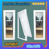 Gambar Jendela kusen aluminium 60 x 150 / Single Awning /Alumunium window - Bening, 60x150 dari Roniewniw undefined 1 Tokopedia