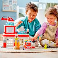 Gambar LEGO 10970 DUPLO Fire Station & Helicopter (DUS CACAT) dari Jabrick Rumah LEGO undefined 2 Tokopedia