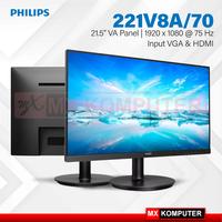 Gambar Monitor LED 22 Inch Philips 221V8A VA 75Hz Speaker Low Blue HDMI VGA dari MXKomputer_NEW undefined 1 Tokopedia