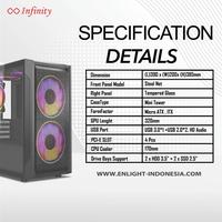 Gambar Infinity Twins V2 - Micro ATX Gaming PC Case - Casing Only dari DnG IT Online undefined 5 Tokopedia