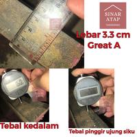 Gambar SIKU 40x40 banci lebar 3.5 tebal 2.2 panjang 6 M dari sinar atap undefined 3 Tokopedia