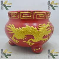 Gambar GUCI KERAMIK MERAH MOTIF NAGA, from Singkawang - HANDMADE dari Kunokini.online undefined 1 Tokopedia