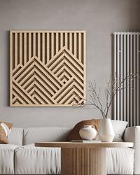 Gambar Pajangan Dinding Geometric Mountains Wood Wall Art - Plywood Birch dari Alia Woodworking undefined 1 Tokopedia