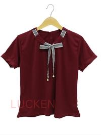 Gambar baju korea wanita blouse laura pita l xl fashion perempuan - MARUN, L dari KAYLONA KAY2 undefined 3 Tokopedia