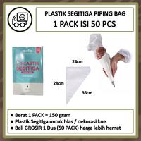 Gambar Plastik Segitiga Piping Bag Penghias Kue isi 50 pcs dari Jakarta Food Packaging undefined 1 Tokopedia