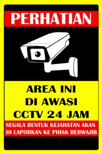 Gambar spanduk banner cctv warna cerah | spanduk cctv | banner cctv - design 3, 1x2 m dari bossprinting undefined 3 Tokopedia