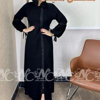 Gambar Abaya Wanita Dewasa Mesir Free Pashmina Original Premium17 - XL dari MujmiStore undefined 2 Tokopedia