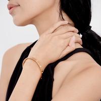 Gambar Nats Living: Gelang Bangle Keroncong Titanium Wanita Anti Karat, Cindy - Cindy Silver dari Nats Living undefined 5 Tokopedia