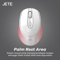 Gambar JETE Mouse Silent Wireless MS102 with 3 Level DPI Ergonomis Design - Garansi 2 Tahun - Hitam dari JETE Authorized Store Bali undefined 3 Tokopedia