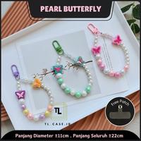 Gambar BPC - Tali Strap Phone Charm PEARL BUTTERFLY - Gantungan Hp Beads Manik Korea Aesthetic - PB-001 | Lilac dari TLCASE.ID undefined 4 Tokopedia