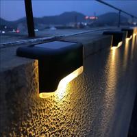 Gambar Lampu Hias Pagar Taman Tangga Tenaga Surya Panel Solar Lampu Taman Outdoor Sensor Cahaya Otomatis Anti Air 4 dan 8 pcs - 4 PCS dari Towajo Store undefined 2 Tokopedia