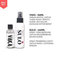 Gambar Pembersih Sepatu Tas Suede, Suede lotion , bonus sikat suede dari rejeki.amin undefined 3 Tokopedia