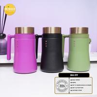 Gambar Orinoco Mug Gelas Vacuum Flask Stainless 480 ML with Handle Mug Coffee Tahan Panas dan Dingin Double Wall RH-117 - Purple dari Kioslunchbox bogor undefined 2 Tokopedia