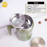 Gambar Orinoco Mug Gelas Vacuum Flask Stainless 480 ML with Handle Mug Coffee Tahan Panas dan Dingin Double Wall RH-117 - Purple dari Kioslunchbox bogor undefined 4 Tokopedia