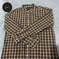 Gambar Men's Lyle&Scott -Checked Longsleeve Shirt in orange navy  Size : XL Condition : 9.9/10 dari Letar Point undefined 2 Tokopedia