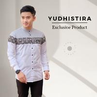 Gambar Baju koko pria dewasa muslim lengan panjang motif terbaru yudhistira - Abu, M dari Grosir Sarung Koko undefined 1 Tokopedia