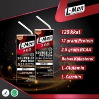 Gambar L Men Hi protein 2 Go chocolate 1 karton isi 24 pcs @200ml - 12gr protein / serving dari Mannis Mart undefined 2 Tokopedia