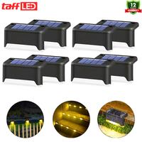 Gambar Lampu Hias Pagar Taman Tangga Tenaga Surya Panel Solar Lampu Taman Outdoor Sensor Cahaya Otomatis Anti Air 4 dan 8 pcs - 4 PCS dari Towajo Store undefined 1 Tokopedia