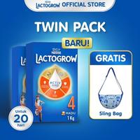 Gambar Nestlé LACTOGROW 4 Madu Susu Box 1Kg x 2pcs + Sling Bag dari terisshopp undefined 1 Tokopedia