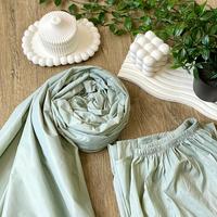Gambar Mukena Traveling Mini  Parasut Korea Sage Green Bag Charm - Reguler dari Pearl by herroom undefined 3 Tokopedia