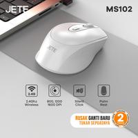 Gambar JETE Mouse Silent Wireless MS102 with 3 Level DPI Ergonomis Design - Garansi 2 Tahun - Hitam dari JETE Authorized Store Bali undefined 1 Tokopedia