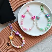 Gambar BPC - Tali Strap Phone Charm PEARL BUTTERFLY - Gantungan Hp Beads Manik Korea Aesthetic - PB-001 | Lilac dari TLCASE.ID undefined 5 Tokopedia