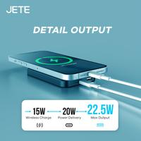 Gambar JETE A11 Wireless Powerbank Magsafe Magnetic 10.000 Mah Fast Charging dari Doran Gadget Authorized Shop undefined 3 Tokopedia