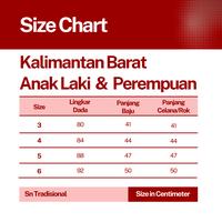 Gambar Baju Adat Kalimantan Barat Anak Satuan ( Laki/Perempuan ) - Maroon Laki, 3 dari Sn Tradisional undefined 4 Tokopedia
