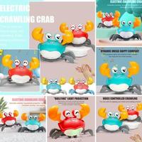 Gambar ! MAINAN ANAK BONEKA KEPITING SENSOR SUARA ~ VOICE WALKING TOY CRAB - - Hijau+3 Baterai dari DJAVA BOY&#39; undefined 4 Tokopedia