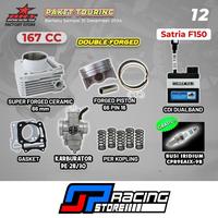 Gambar BRT Paket Touring Bore UP Satria F 150 Block-Piston-Per Kopling-Karbu - NON BUSI dari BRT GPRacing Store undefined 2 Tokopedia