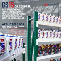 Gambar GT STOPPER GS15 GT RACK 1.5 METER - PAGAR PEMBATAS BESI RAK GUDANG TOKO DISPLAY MINIMARKET dari AyoRack Official undefined 1 Tokopedia