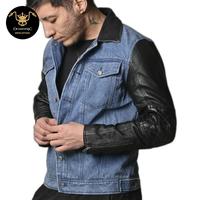 Gambar JAKET DENIM KOMBINASI KULIT ASLI JAKET JEANS KULIT PRIA dari DOMONIC OFFICIAL undefined 2 Tokopedia
