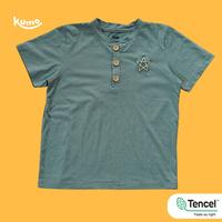 Gambar Loungewear Tencel (TM) Set Unisex - Baju Rumah Setelan Tidur Anak / Remaja Perempuan Laki Laki - Polos Biru / Blue / Navy / Tosca - 6-7 tahun dari Kumo Kidswear undefined 2 Tokopedia