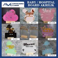 Gambar papan nama bayi akrilik board 1 hari jadi - Arch, Putih dari artomorolaser undefined 2 Tokopedia