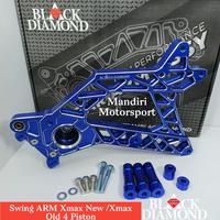 Gambar Swing ARM Black Diamond Full CNC Xmax New / Xmax Old Kaliper 2 Piston & Kaliper 4 Piston - Black 2Piston dari Mandiri Motorsport undefined 2 Tokopedia